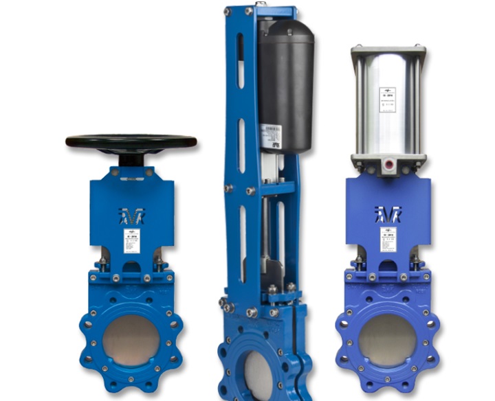 AVK knife gate valves for wastewater